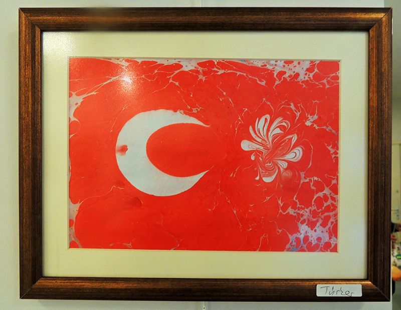 Çocukların Yaptığı Ebru Resim Sergisi Adana