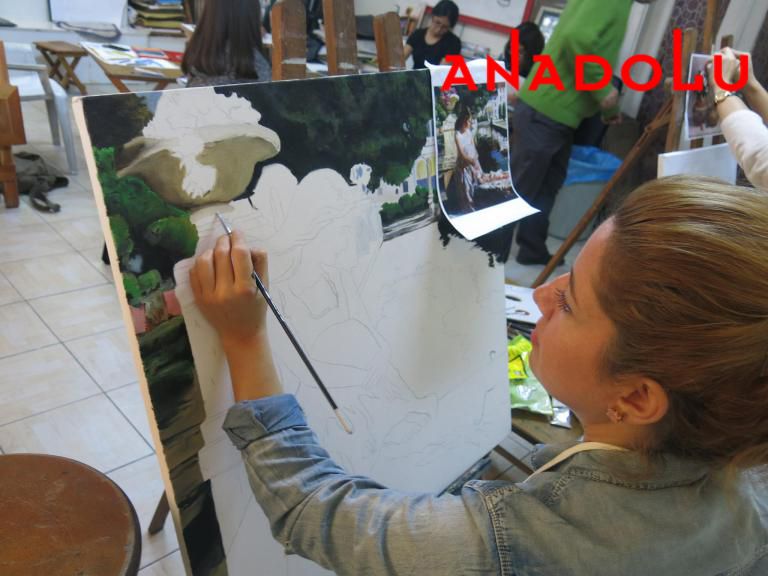 Yağlı boya Manzara Çalışması Adana