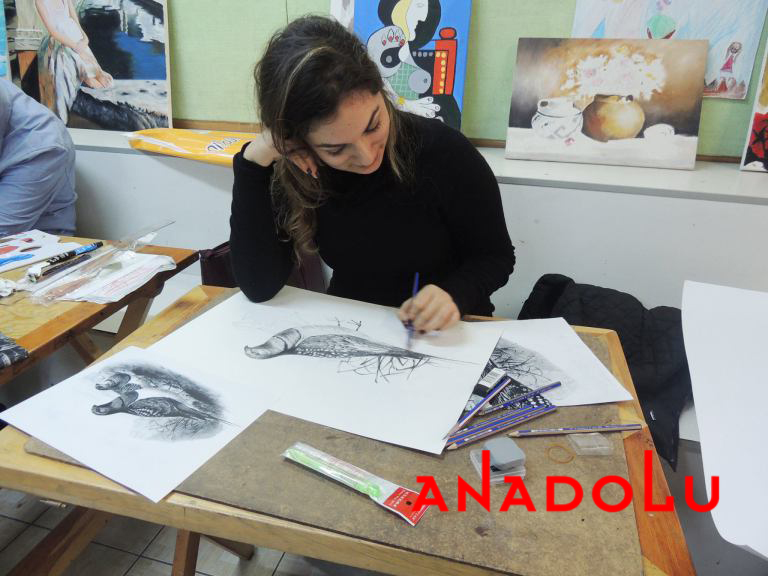 Üniversite Hazırlık Karakalem Çizim Dersleri İzmir