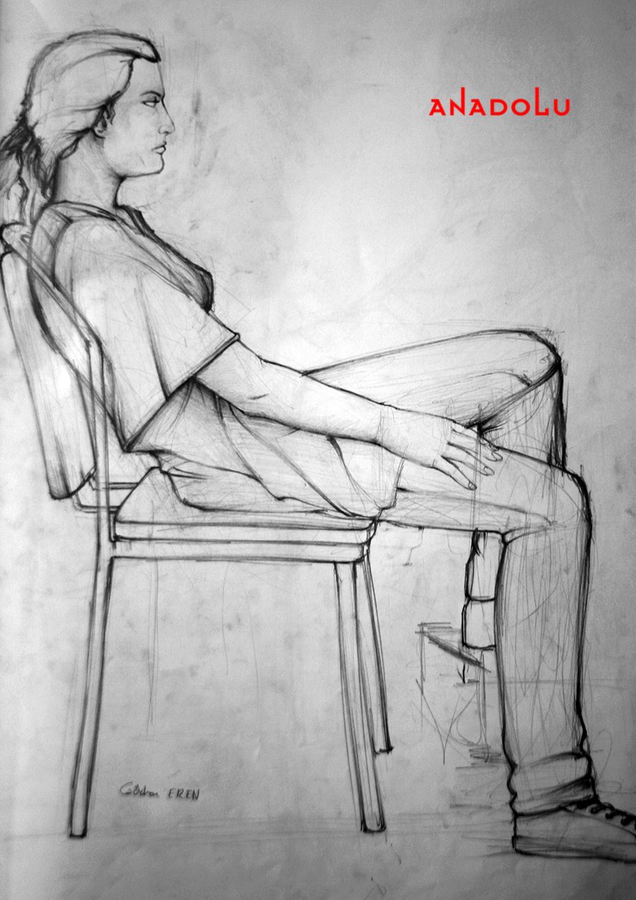 Adana Güzel Sanatlar Fakülteleri İçin Kara kalem Çizimler