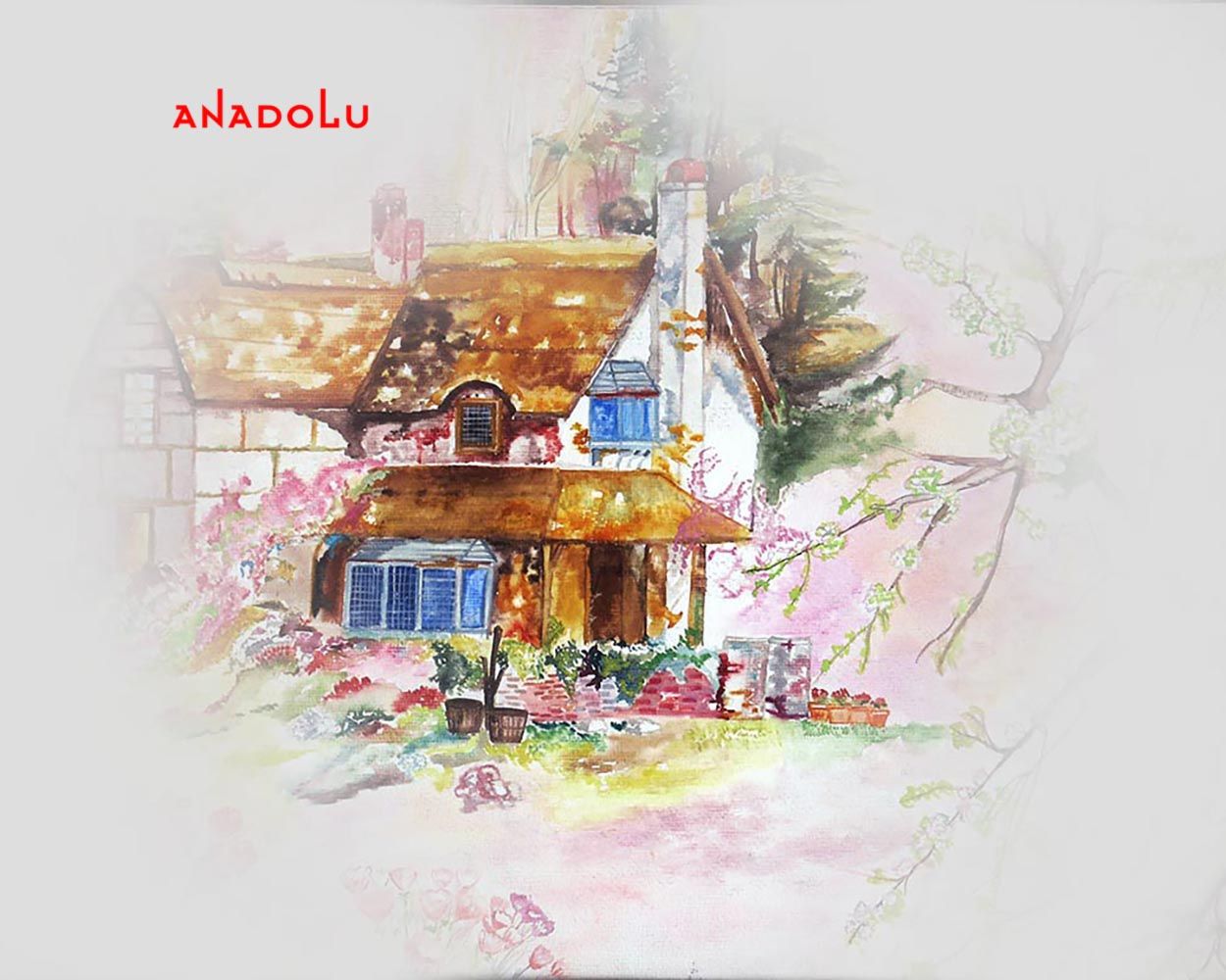 İlkbahar Sulu Boya Manzarası Adana