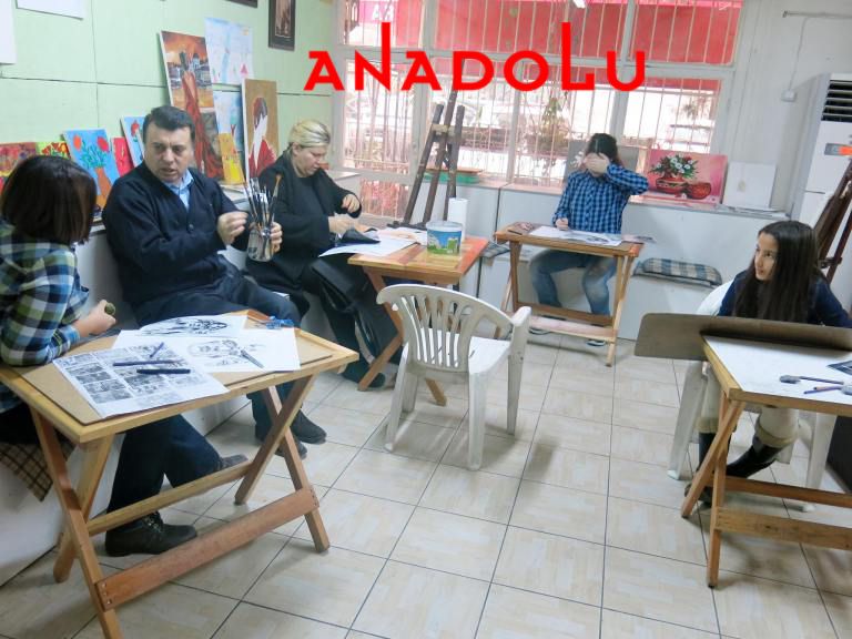 Teknik Dersler Karakalem Çalışmaları Adana