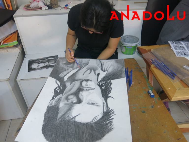 Karakalem Erkek Potre Çalışmaları Adana