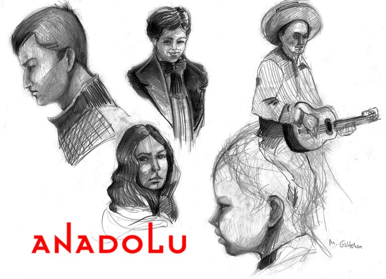 Karakalem İnsan Çizim Çalışmaları Adana